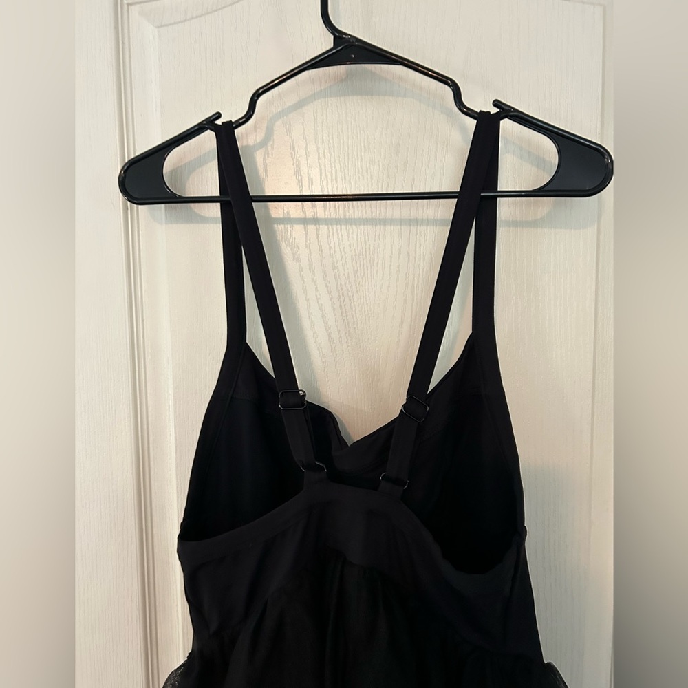 🎉 Host Pick 🎉 Free People Let’s Talk Tutu Black Slip Dress - Picture 5 of 11